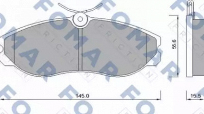 FOMAR FRICTION fo624081 -  Комплект тормозных колодок, дисковый тормоз
